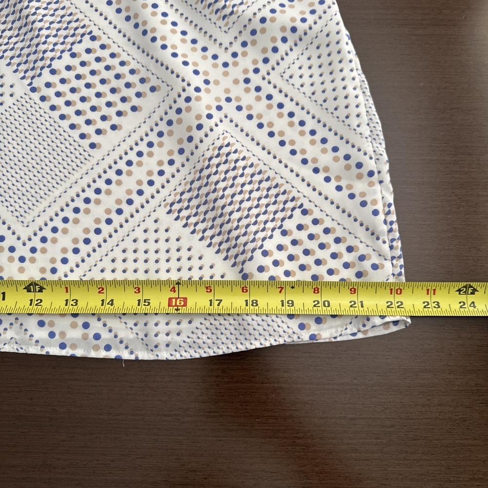 LOFT White Top Geometric And Dots Spaghetti Strap Lined Size M - Picture 6 of 11